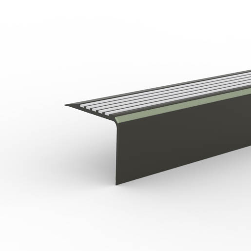 Döllken TKNG A 40 0110 schwarz 2,50m Treppenkante hellgraue Rille